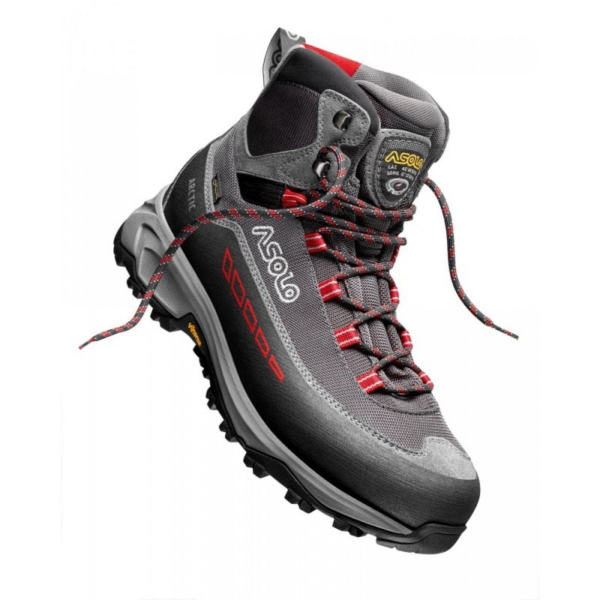 Asolo Men s Arctic GV Insulated Boot Grey Gunmetal Red J Michael