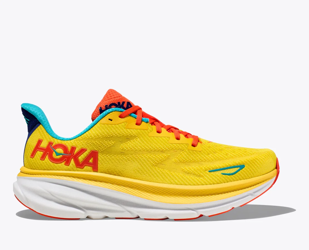 HOKA Men's Clifton 9 Passion Fruit/ Maize - J-Michael