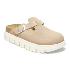 Birkenstock Boston Chunky Suede Leather Sarm sand