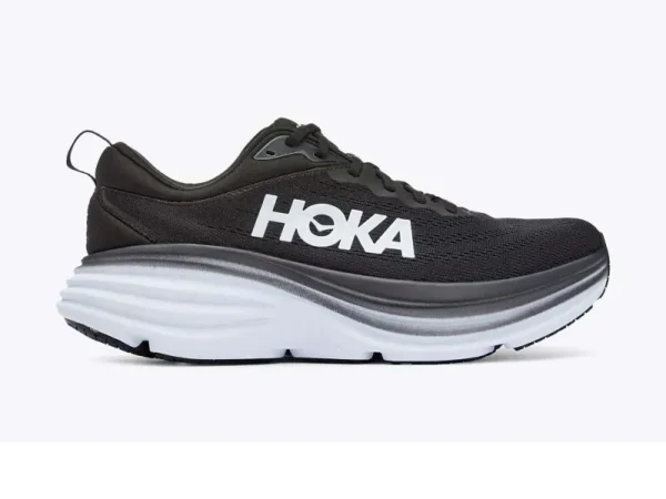 Hoka Men's Wide Bondi 8 Black/ White