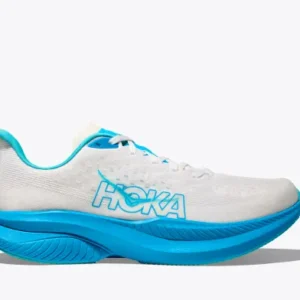 Hoka Men's MACH 6 WHITE / SKYWARD BLUE