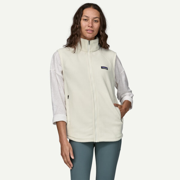 Patagonia Women's Classic Microdini Fleece Vest Birch White - Image 5