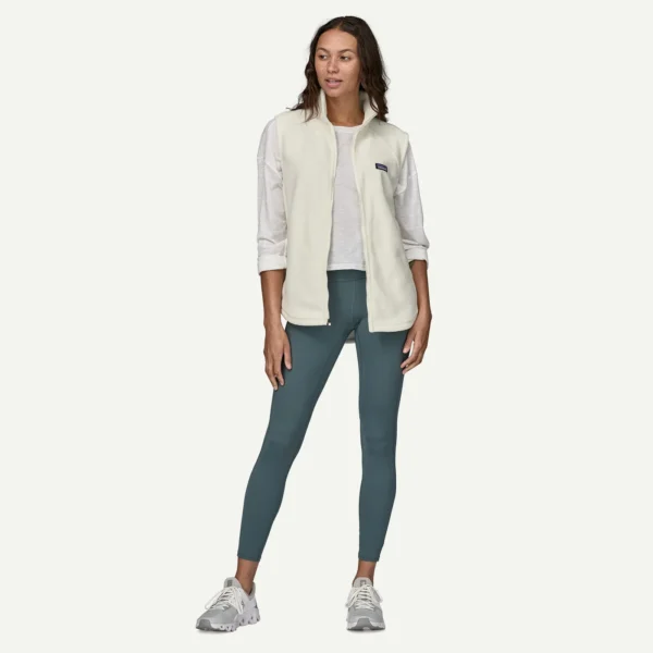 Patagonia Women's Classic Microdini Fleece Vest Birch White - Image 3