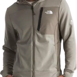 The North Face Men's Mountain Athletics Full Zip Fleece Cavern Grey/ Cavern Grey