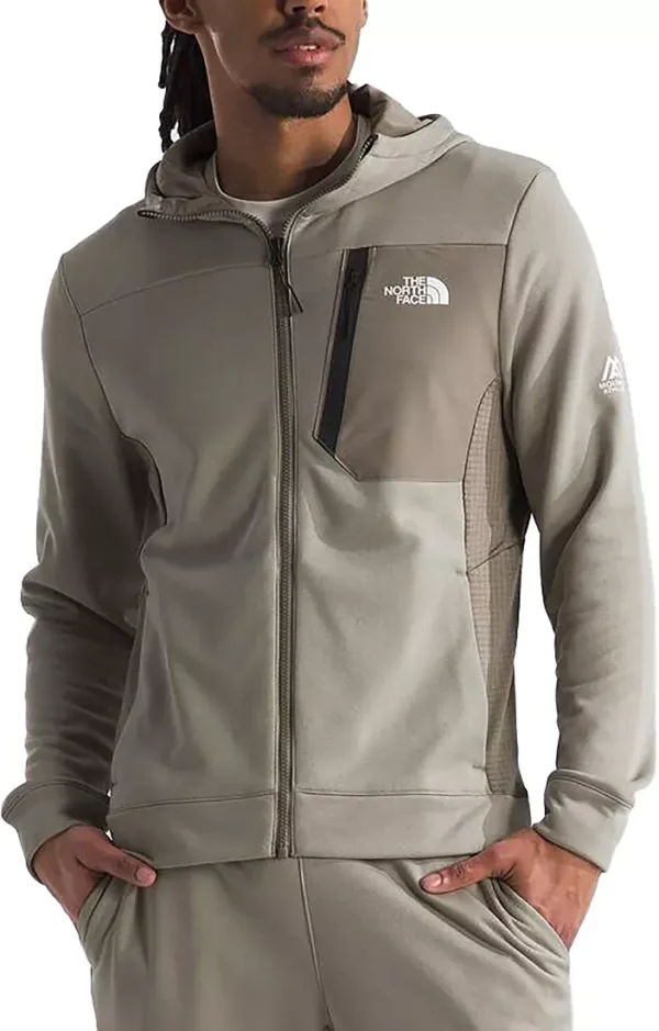 The North Face Men's Mountain Athletics Full Zip Fleece Cavern Grey/ Cavern Grey