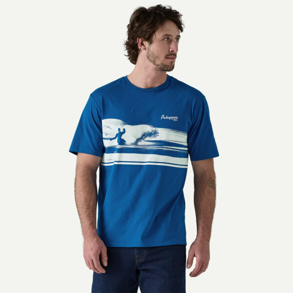 Patagonia Men's Self-Power Organic T-Shirt Endless Blue