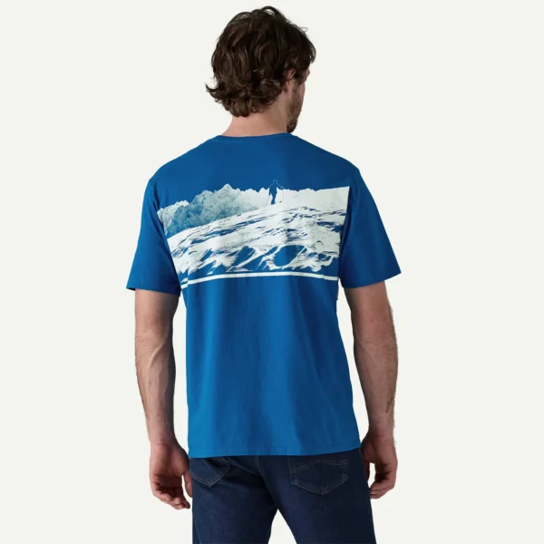 Patagonia Men's Self-Power Organic T-Shirt Endless Blue - Image 2