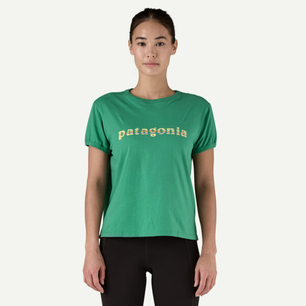 Patagonia Women '73 Text Logo Organic Ringer Tee - Image 2
