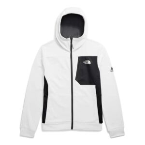 The North Face Men's Mountain Athletics Full Zip Fleece TNF White/ TNF Black