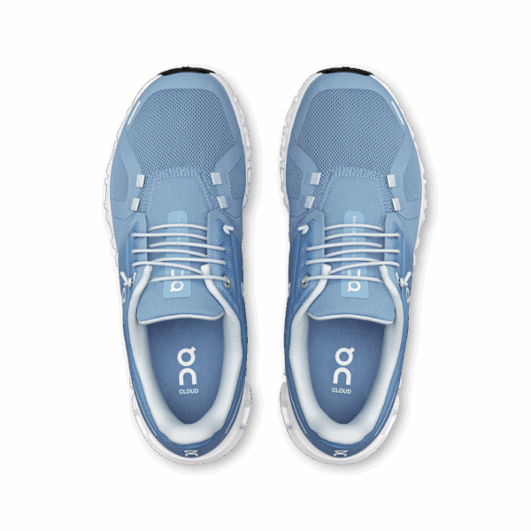 ON Women's Cloud 6 Chambray | White - Image 3