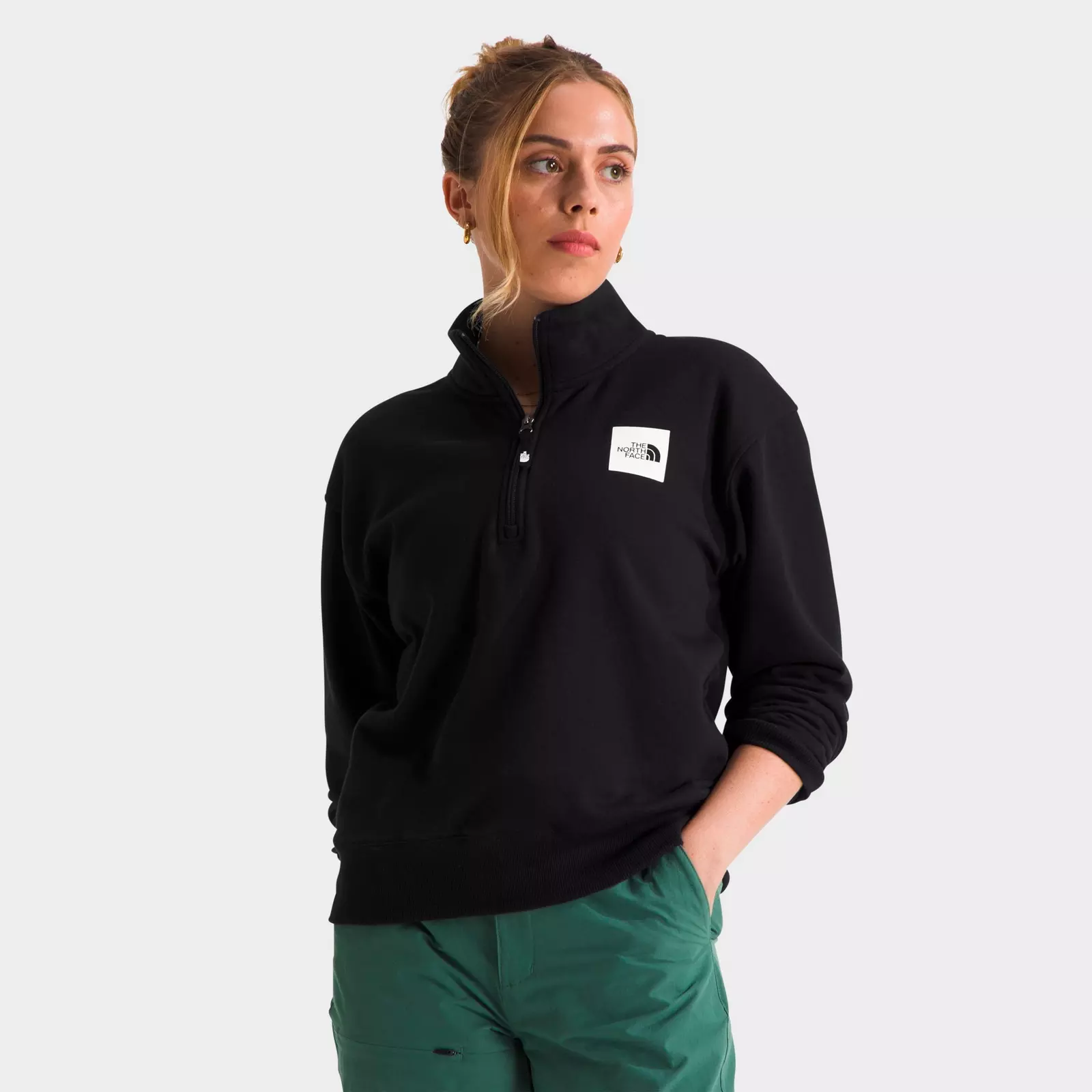 The North Face women's BOX HALF DOME 1/4 ZIP - Image 2
