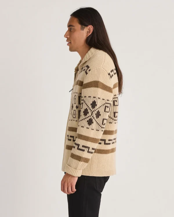 Pendleton The Original Westerley Men's Sweater Tan/Brown - Image 3