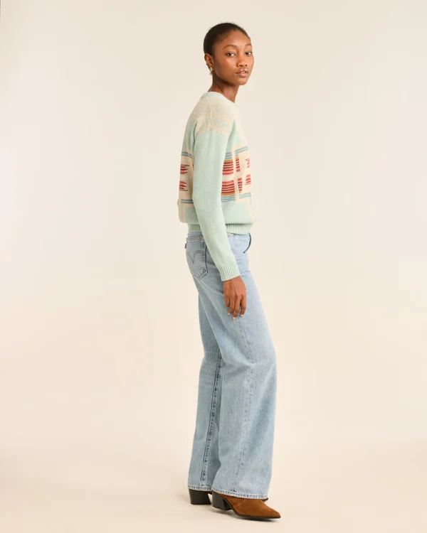 Pendleton Women's Montera Cotton Pullover Grey Mist Multi - Image 2