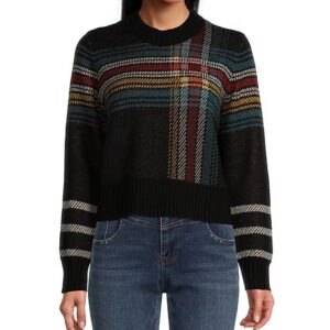 Pendleton Women's plaind merino crew pullover