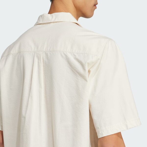 Adidas Men Essentials Seersucker Short Sleeve Shirt - Image 9