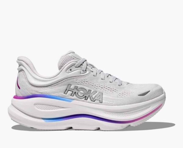 HOKA WOMEN BONDI 9 COSMIC GREY / WHITE