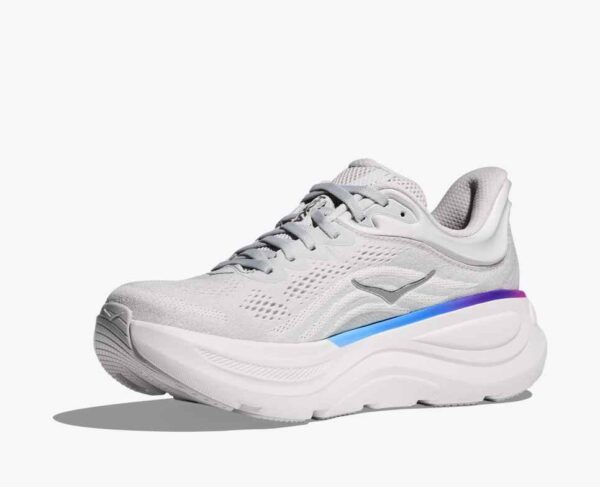 HOKA WOMEN BONDI 9 COSMIC GREY / WHITE - Image 4