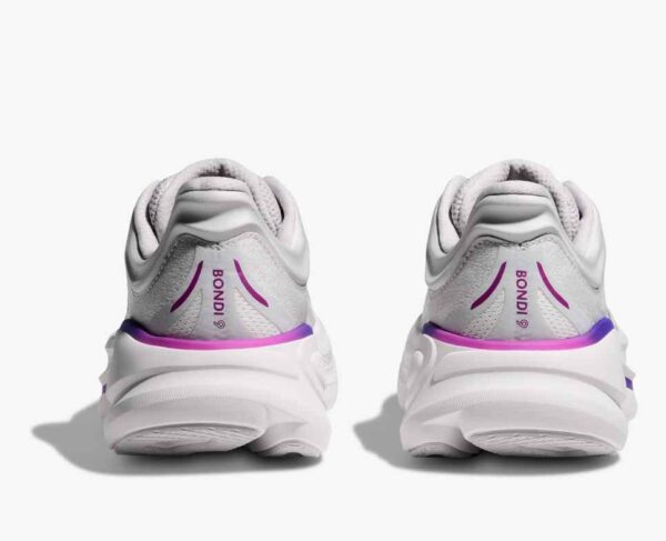 HOKA WOMEN BONDI 9 COSMIC GREY / WHITE - Image 5
