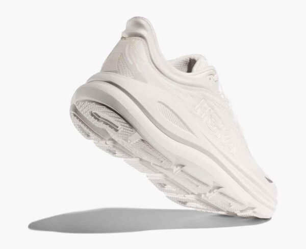 HOKA WOMEN BONDI 9 WHITE / WHITE - Image 4