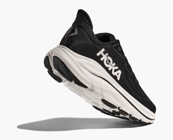 HOKA WOMEN CLIFTON 10 BLACK / WHITE - Image 5