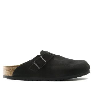 Boston Soft Footbed Suede Leather Black