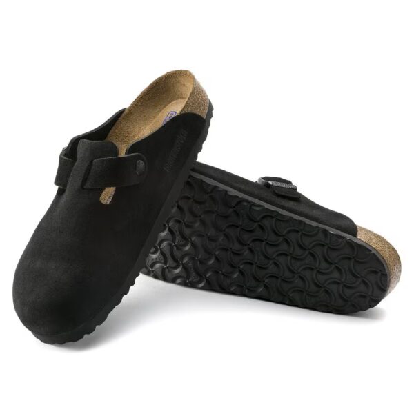 Boston Soft Footbed Suede Leather Black - Image 2