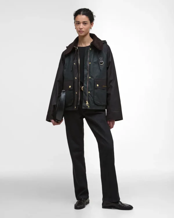 barbour women's reighton wax jacket - Image 3