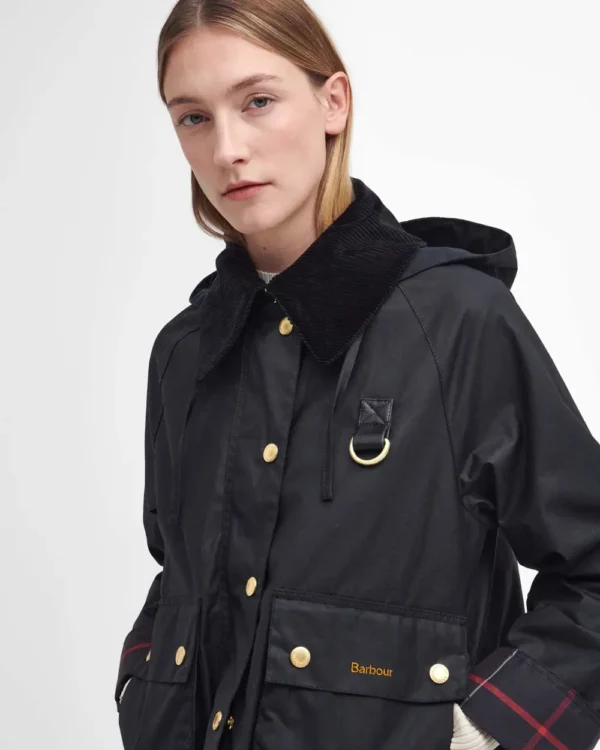 barbour women's reighton wax jacket - Image 12