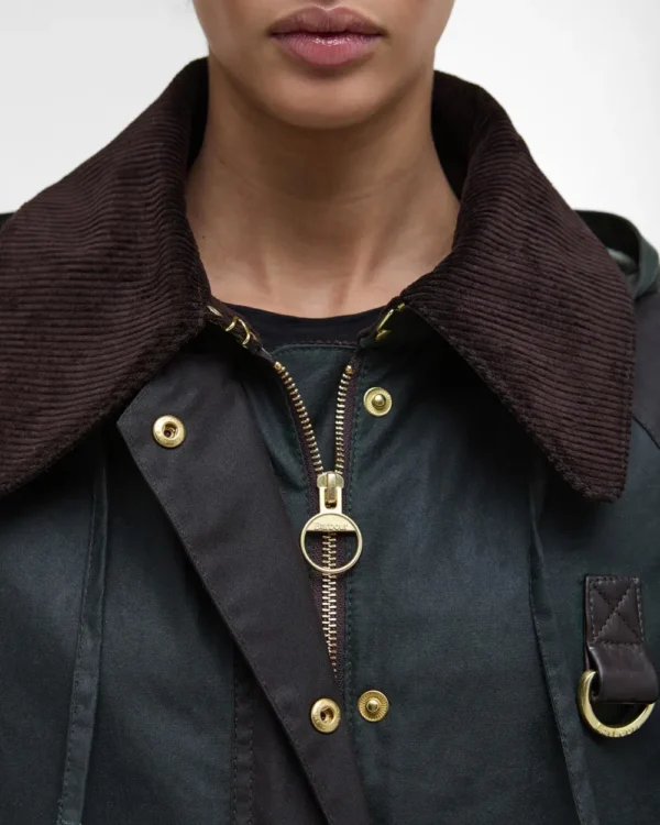 barbour women's reighton wax jacket - Image 6