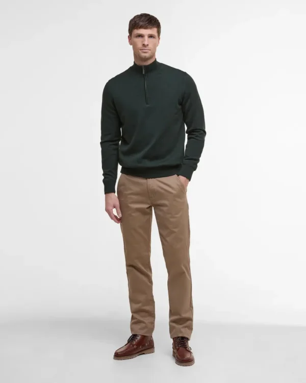 barbour Men's gamlin half zip knitted jumper - Image 7