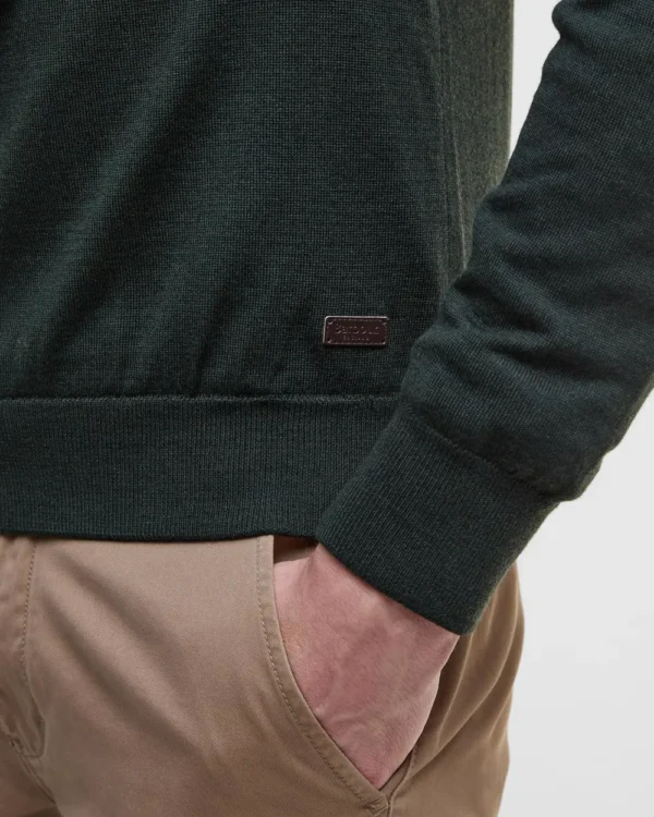 barbour Men's gamlin half zip knitted jumper - Image 3