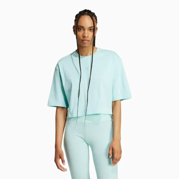 Adidas Women's Essentials Crop Tee - Image 3