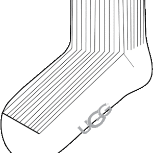 UGG W KARSYN LETTUCE EDGE SOCK