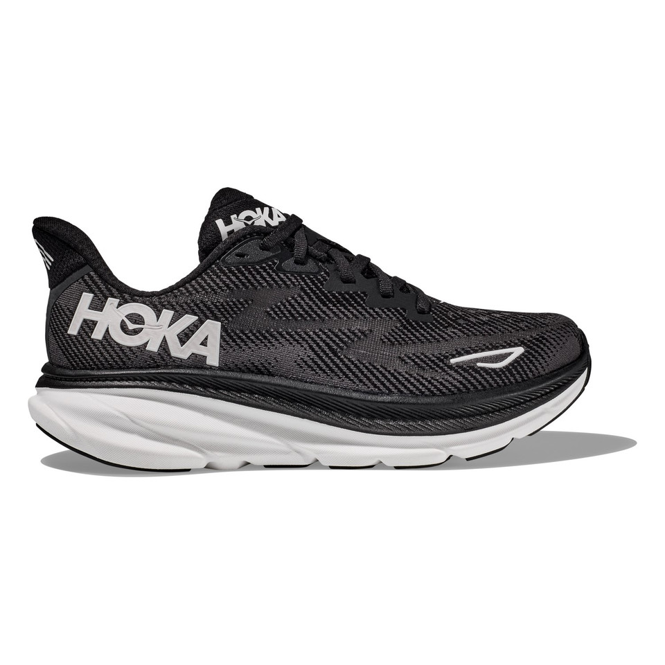 HOKA Men's CLIFTON 9 Black/white
