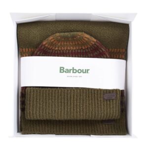 barbour branton beanie & scarf gift set