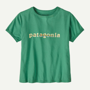 Patagonia Women '73 Text Logo Organic Ringer Tee