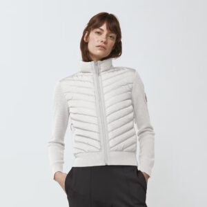 Canada Goose Women's HyBridge Knit Jacket Cottongrass
