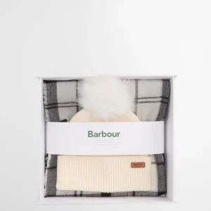 barbour dover beanie & hailes scarf gift set