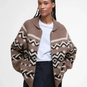 barbour Women's klara knitted zip through cardigan