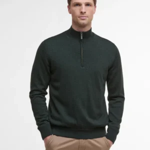 barbour Men's gamlin half zip knitted jumper