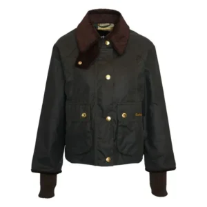 barbour cropped beadnell wax jacket
