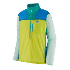 Patagonia Men's Houdini® Stash 1/2 Zip Phosphorus Green