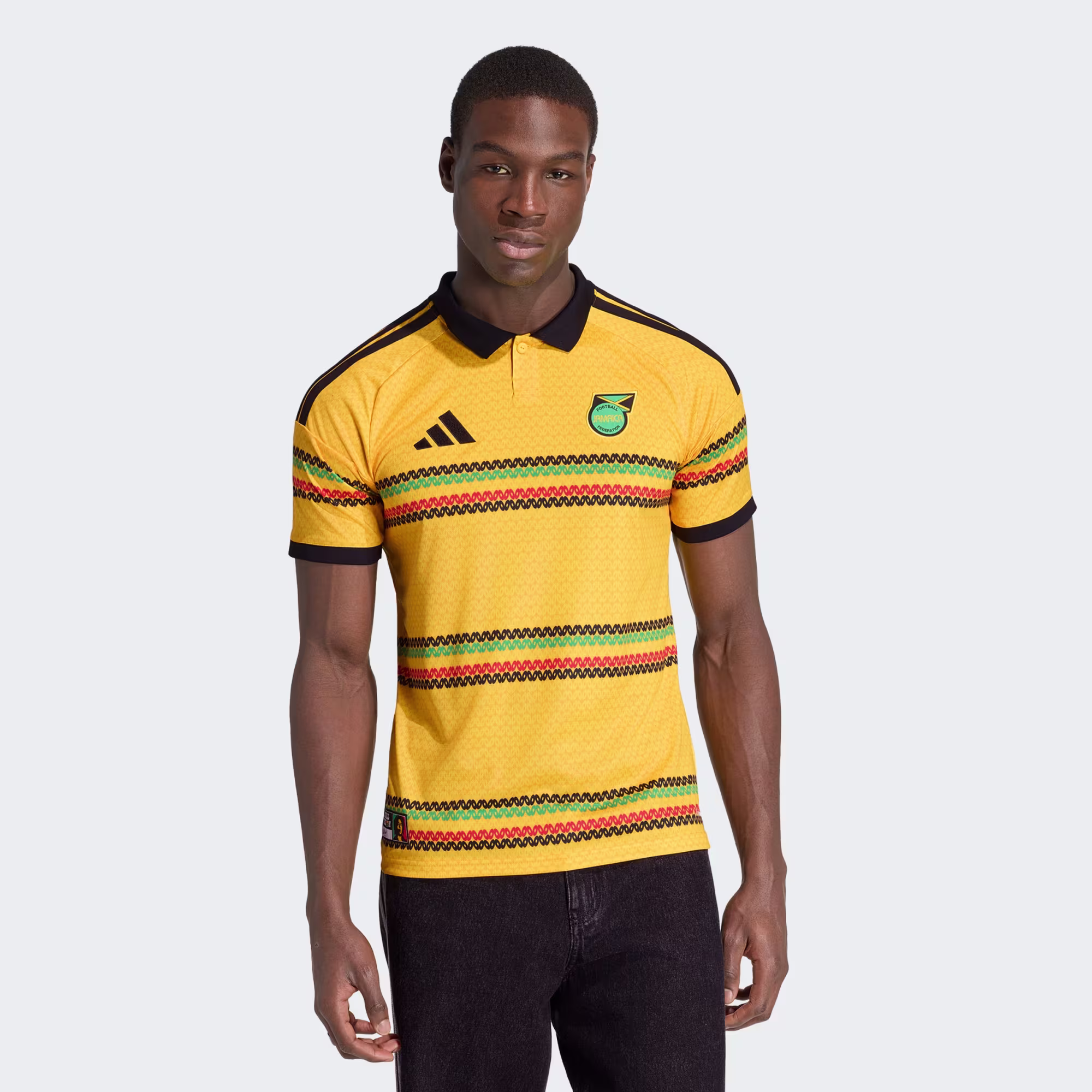Adidas Jamaica 26 x Bob Marley Home Jersey - Bold Gold - Image 4