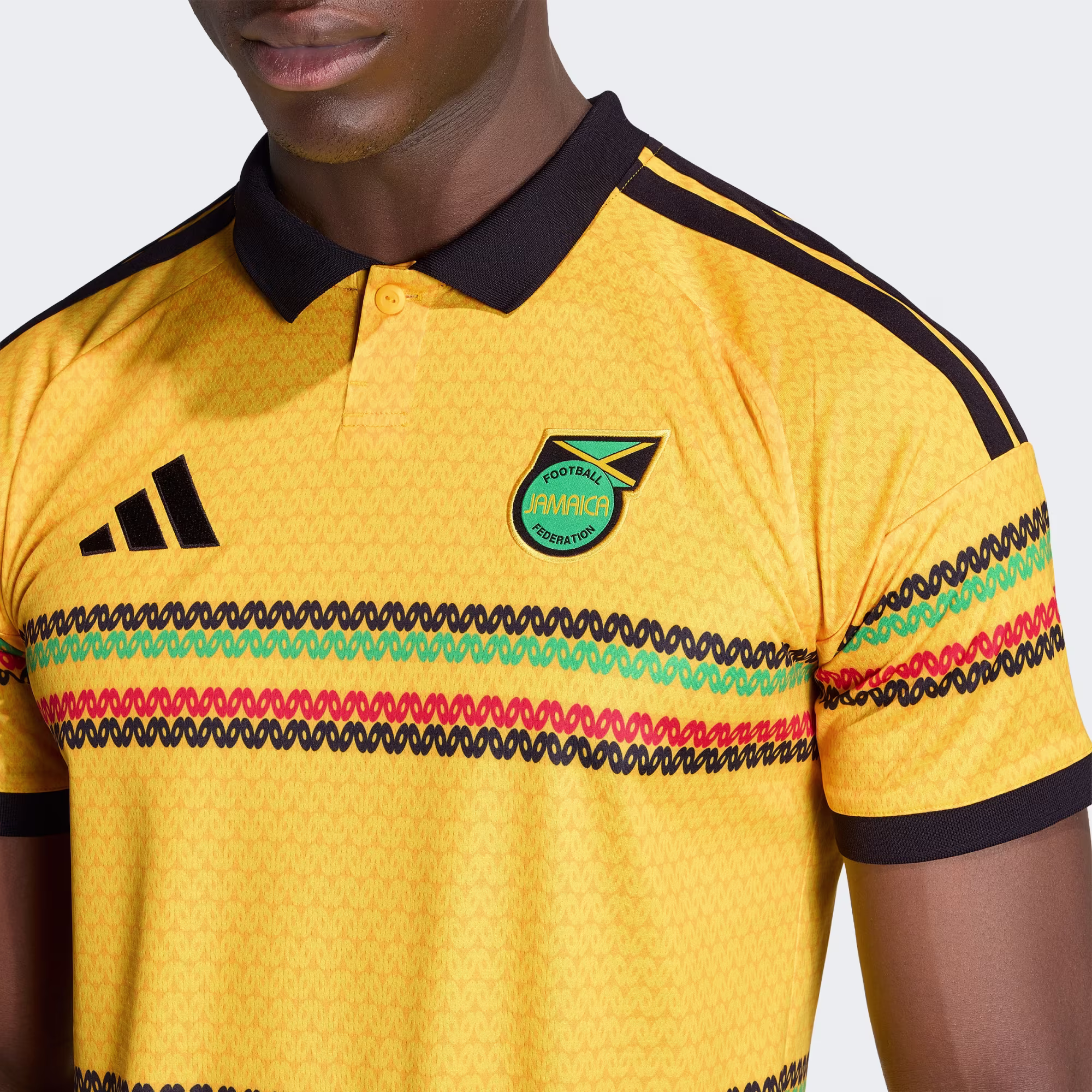 Adidas Jamaica 26 x Bob Marley Home Jersey - Bold Gold - Image 7