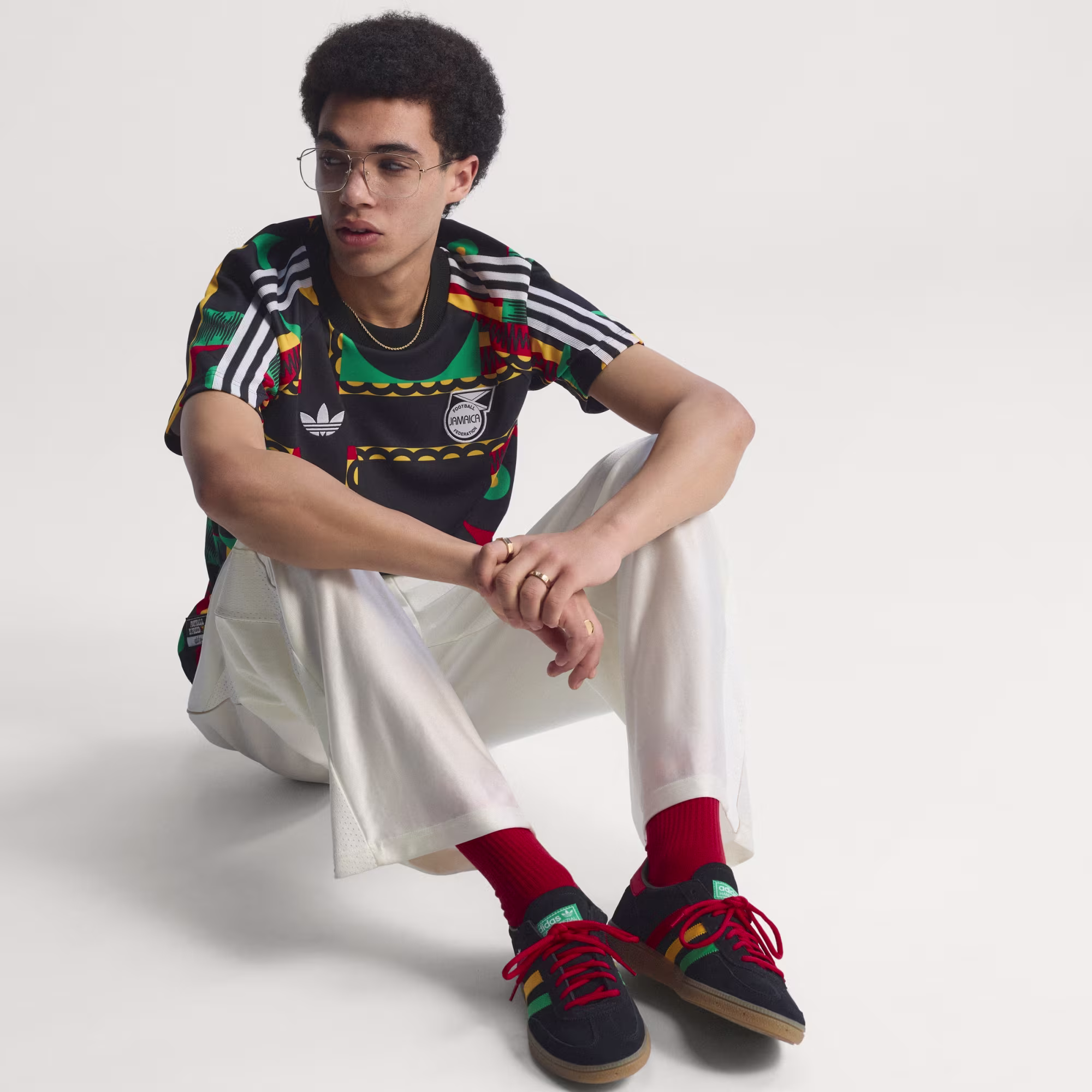 Adidas Originals Jamaica x Bob Marley Men's Graphic T-Shirt Multicolor - Image 6
